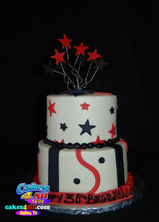 Birthday Cakes Dallas on Cakes 4 All In Dallas  Happy 30th Birthday Tier Round Cake Dallas
