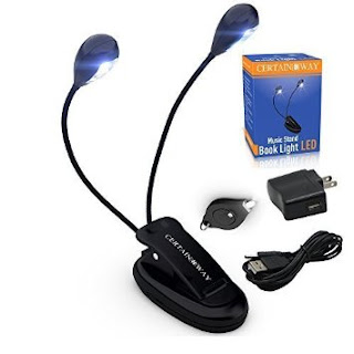 Rechargeable Reading Lamp for Bed & Music Stand Light 