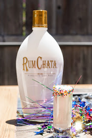 confetti cocktail, rum chata, cake vodka