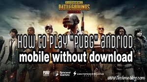 How To Play Pubg Without Downloading (Only For Androids)