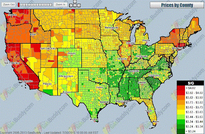 Gas Price Heat Map