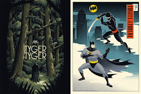 Batman The Animated Series Screen Prints “Tyger, Tyger” & “Night of the Ninja” by Phantom City Creative x Mondo