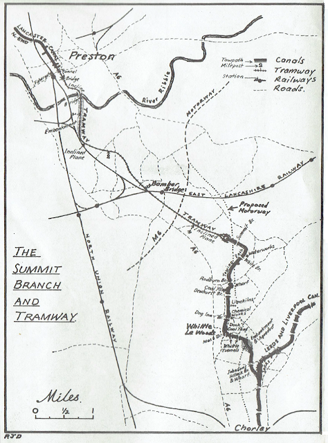 The Summit Branch and Tramway Map from FAREWELL TO THE SUMMIT by Ian Moss