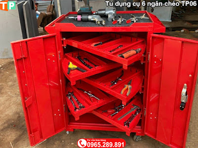 Tủ dụng cụ 6 ngăn chéo khu công nghiệp