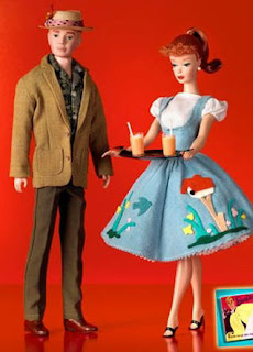 Sexy Day to Night Barbie Doll Picture with a Pony tail