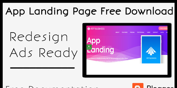 App Business Landing Page v2.00 Responsive Blogger Template