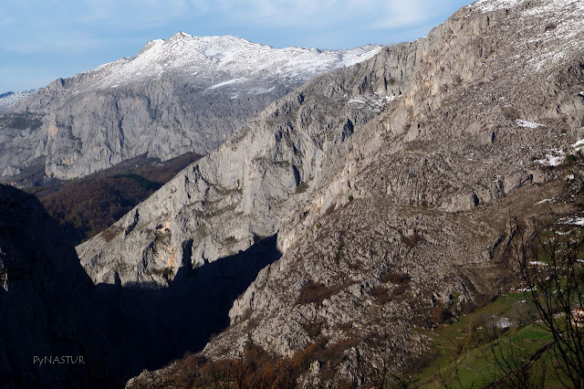 The Estrechura Gorge seeing from Montegrande Beech Forest Spain