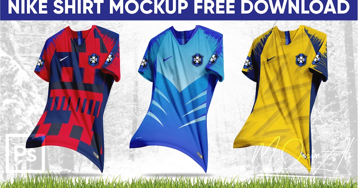 Download 🔥🔥🔥 Photoshop CC 2020 Tutorial_Nike Football Shirt Mockup PSD Free Download by M Qasim Ali🔥🔥🔥 ...