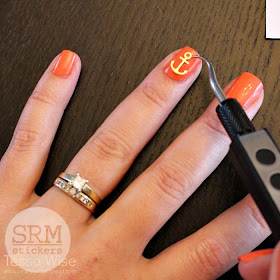 SRM Stickers Blog  - Create Your Own Vinyl Nail Stickers with Tessa - #vinyl #gold #metallic #silhouette #nails