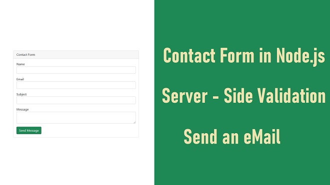 How to make Contact Form in Node.js