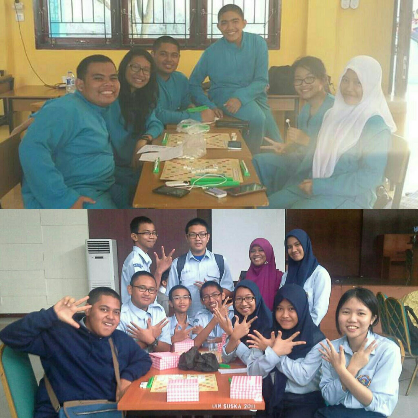 Foto 1 22 Mei 2015 bersama seluruh junior CIBI English Divisi Scrabble 2014 2015 Dari kiri ke kanan Dodo aku Isan Agam Pret Bita