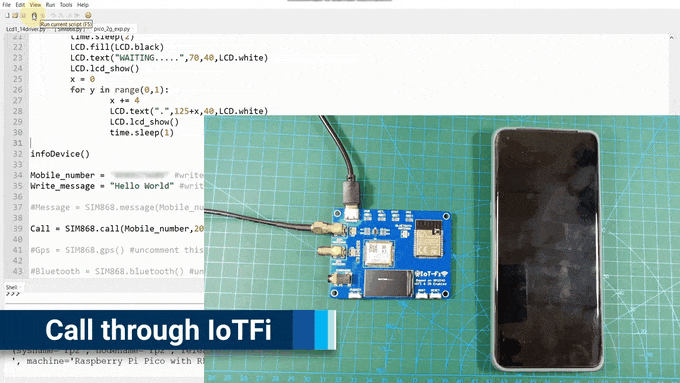 making call through IotFi