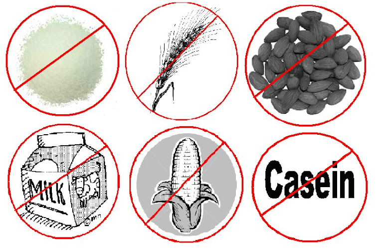 No Sugar! No Wheat! No Nuts! No Dairy! No Corn! No Casein!