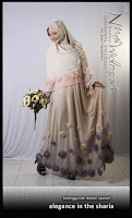 Jilbab pengantin dan gamis yang cantik 