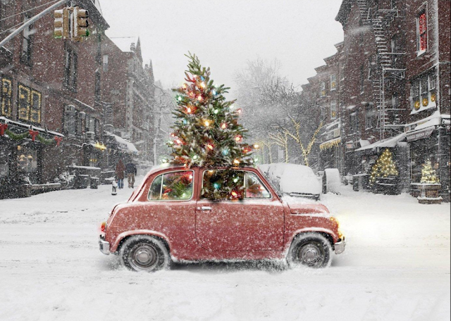 car christmas tree