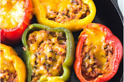 GROUND TURKEY STUFFED PEPPERS