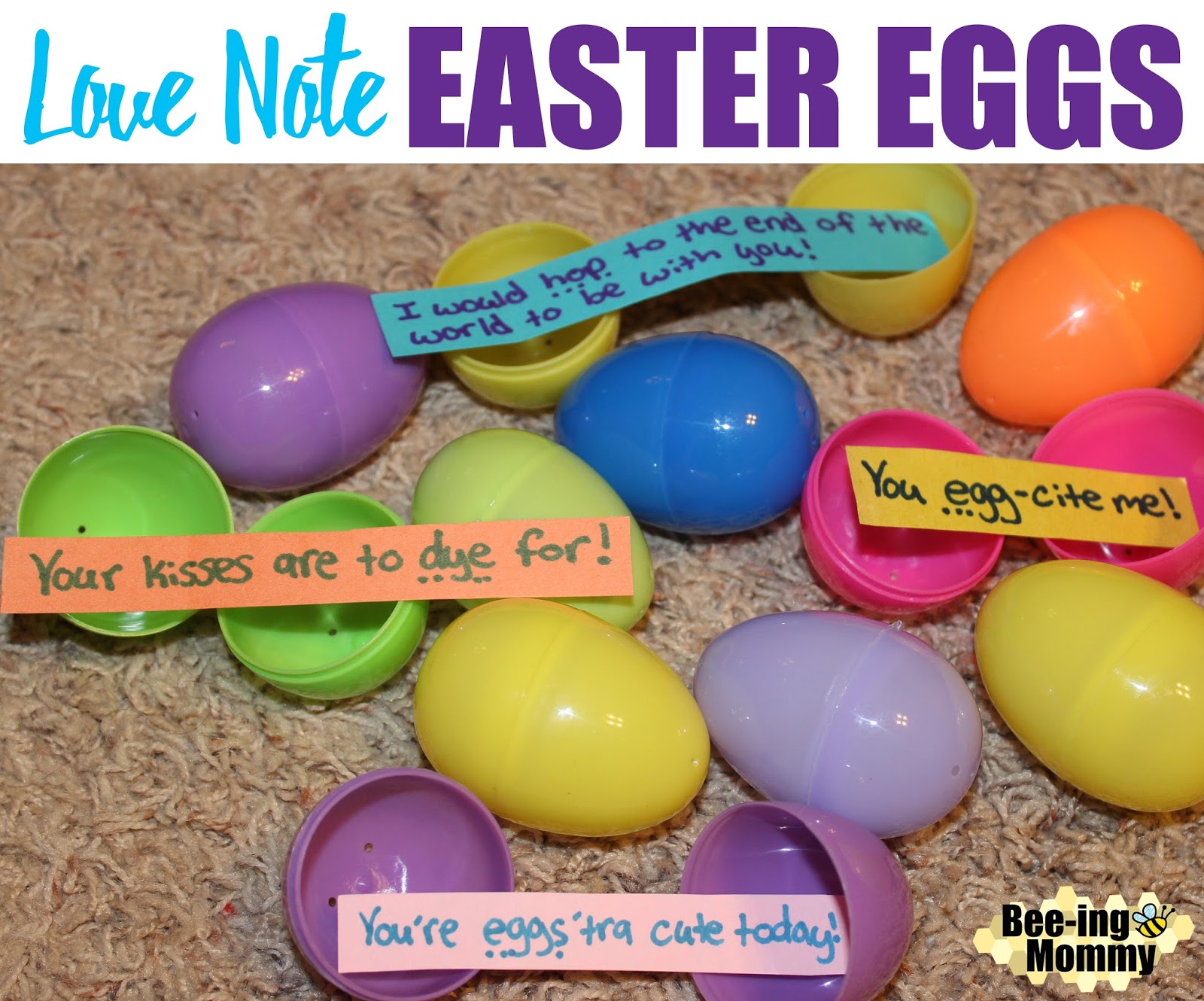 Love Note Easter Eggs & Baby Feet Bunny Painting