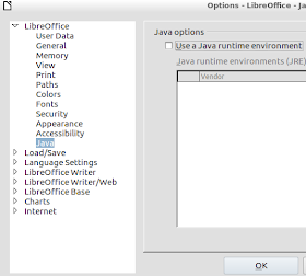 disable java in libreoffice disable java in libreoffice