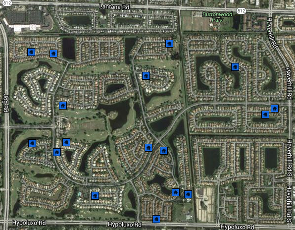 Winston Trails Homes Sold Map