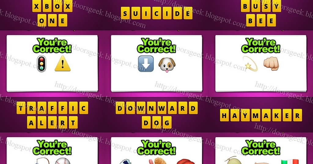 Guess The Emoji Level 53 Answers And Cheats Doors Geek