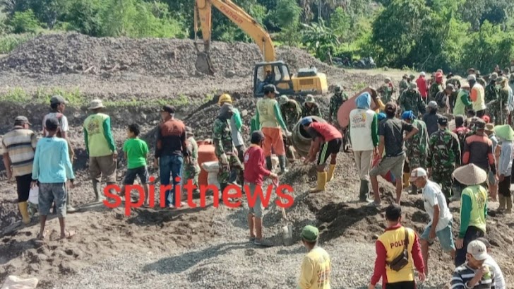 Perkembangan Pekerjaan Fisik, Utamakan Kebersamaan Warga dan Satgas TMMD ke-108 Kodim 1425/Jeneponto