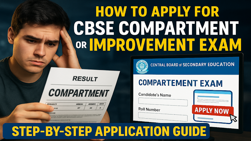 How to Apply for CBSE Compartment or Improvement Exam 2025 – Step-by-Step Guide