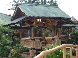 SAUNG KELAPA GAZEBO KELAPA RUMAH KAYU BAMBU  SAUNG BAMBU 