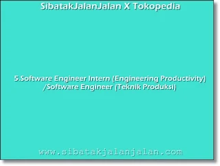 software engineer intern engineering productivity software engineer teknik produksi
