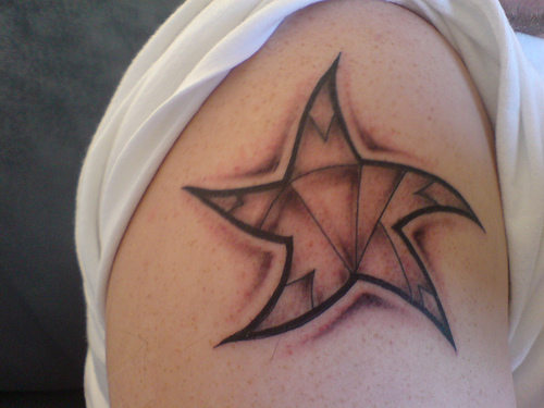 star-tattoo-design-female Often star tattoos form part of a tattoo