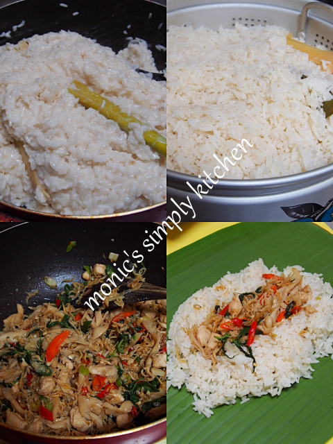 Nasi Bakar Ayam Teri & Jamur Tiram  Monic's Simply Kitchen