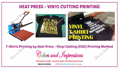 Vinyl Printing Method - Heat Press Machine and Output on T-Shirts