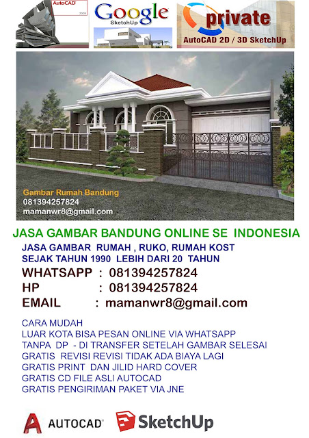 jasa gambar rumah  , jasa gambar rumah bandung