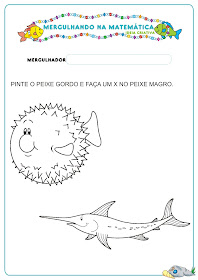 Caderno de Atividades Matemática Projeto no Fundo do Mar grátis para imprimir