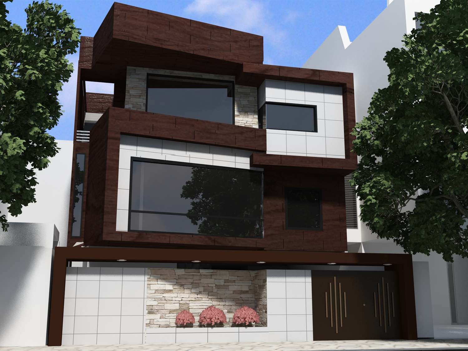 Ultra modern homes designs exterior front views.