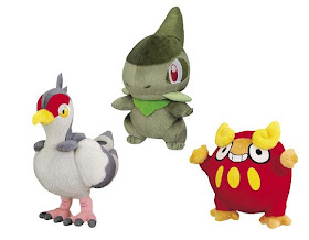 Pokemon BW Plush  Darumakka Kibako Hatobow Banpresto