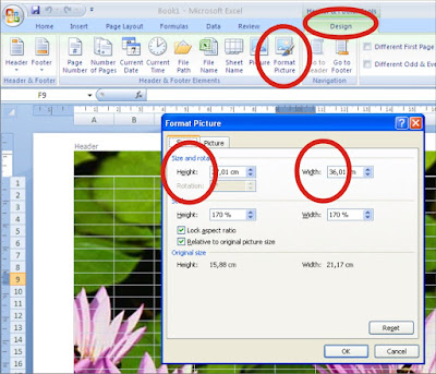 Membuat background pada Microsoft excel 