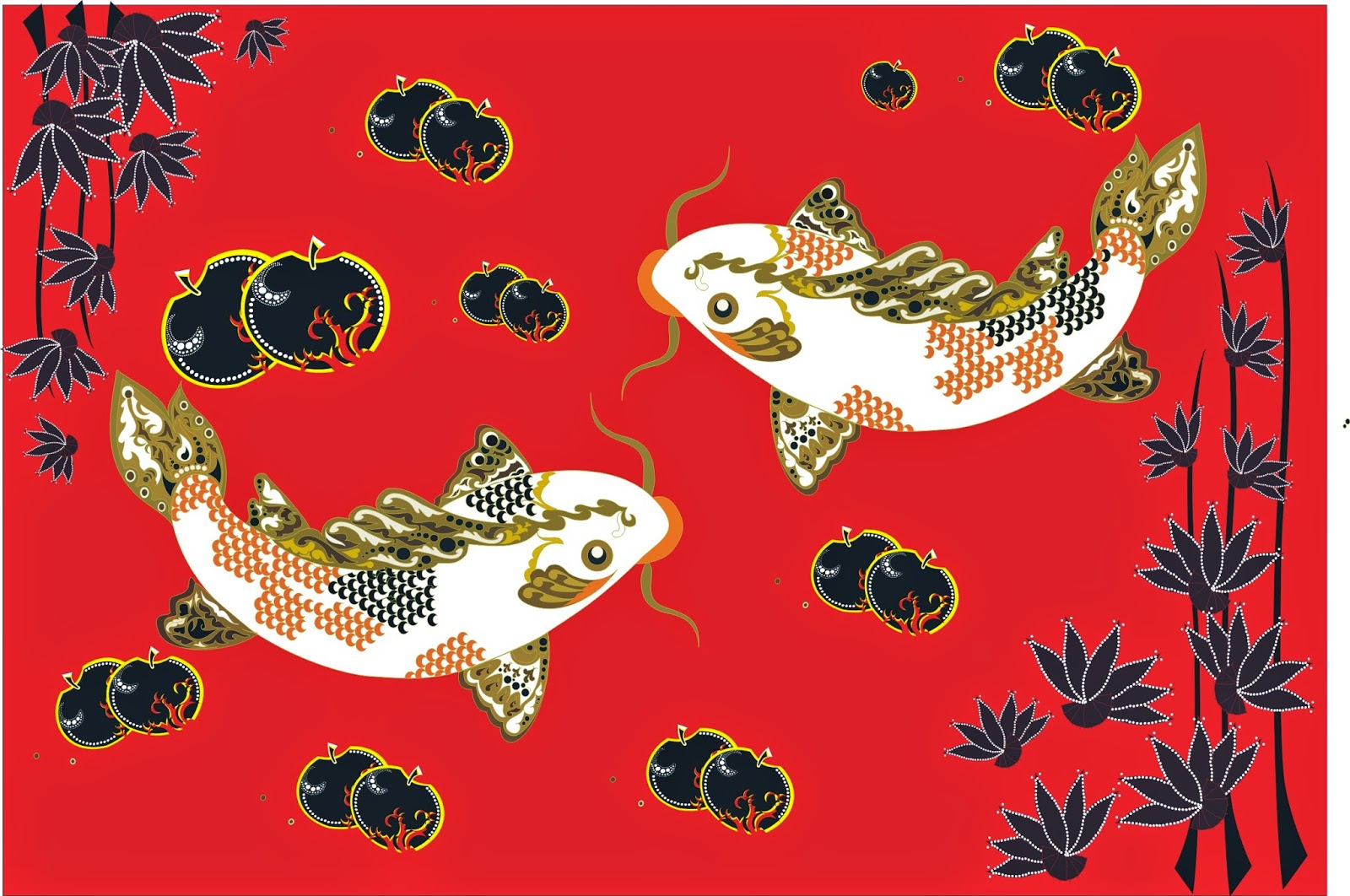 Terpopuler 49+ Gambar Sketsa Batik Ikan, Gambar Batik