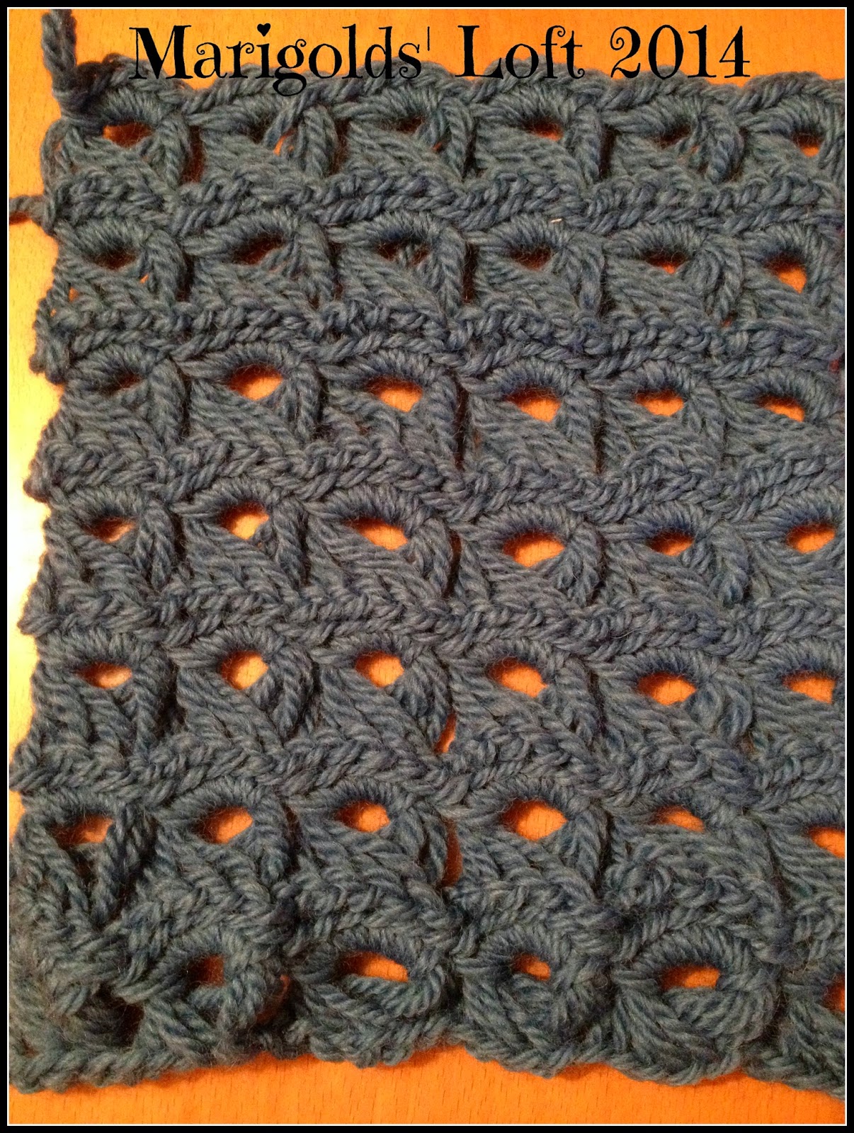 Broomstick lace scarf