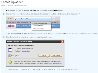 Upload thousands of images to your orkut account at once!