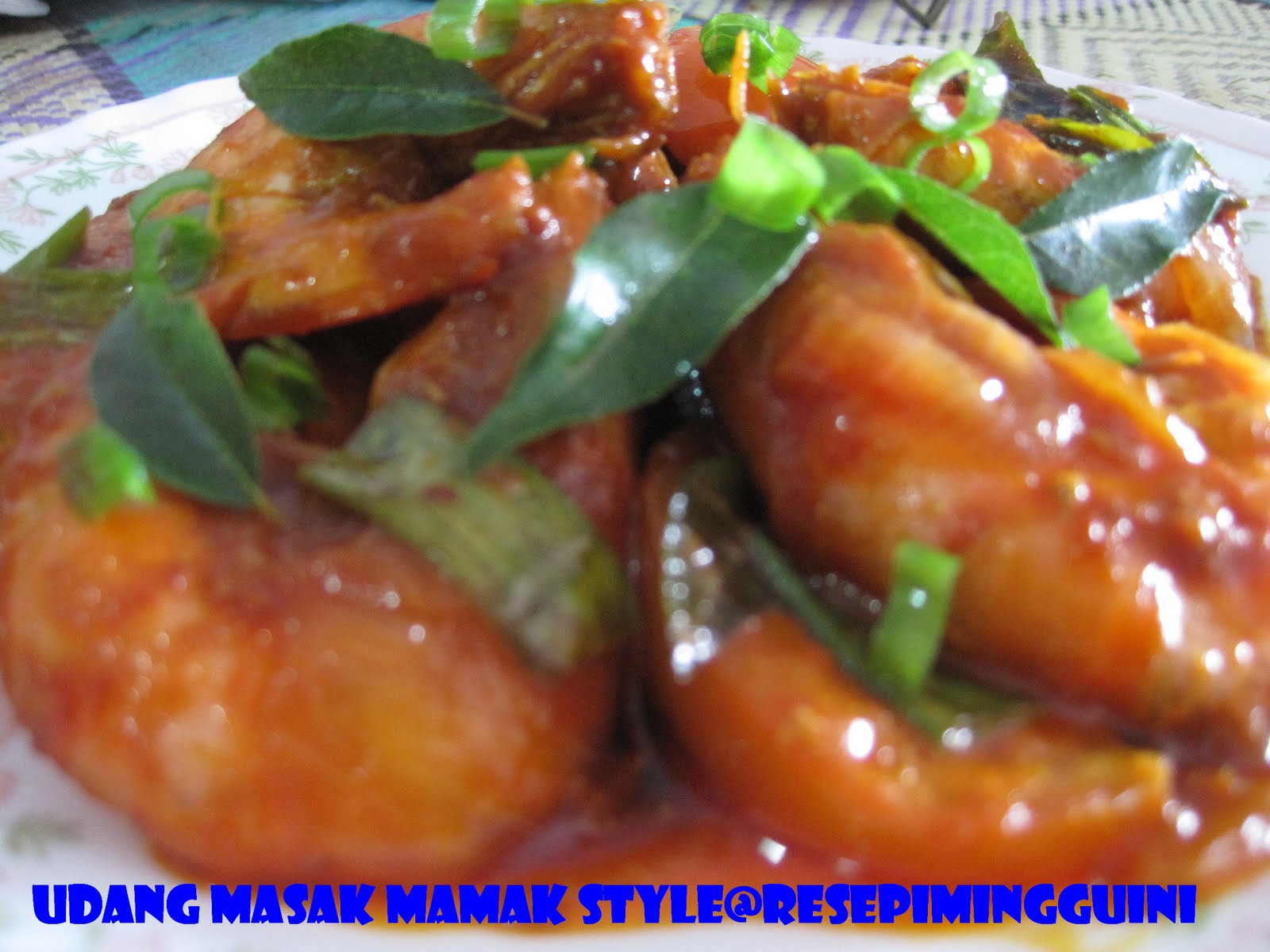Udang Masak Mamak Style  Resepi Minggu Ini