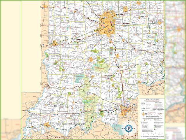 Southern Indiana Map With Cities