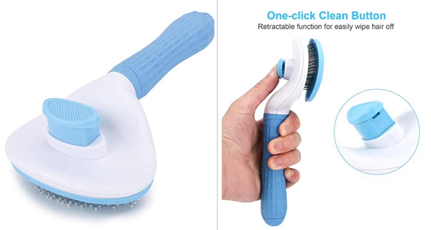 Depets Self Cleaning Slicker Brush for Frenchies