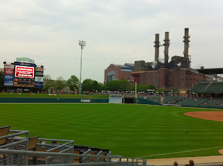 Victory Field, Indianapolis, near Lucas Oil Stadium & power plant