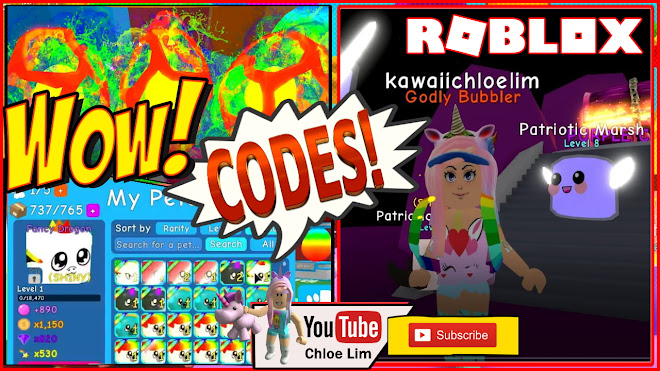 Roblox Bubble Gum Simulator Gameplay! Codes! NEW EGG Island and Chest In Rainbow Land!