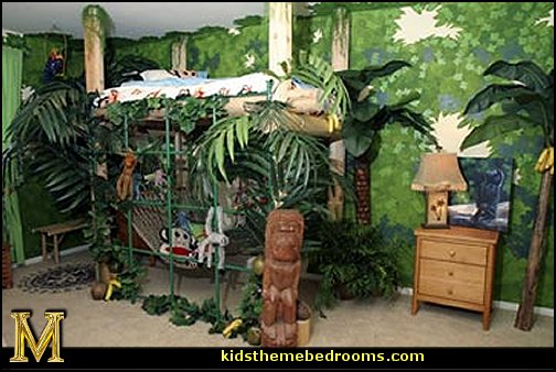 jungle wall decor ideas Jungle Bedroom Decorating Ideas | 504 x 338
