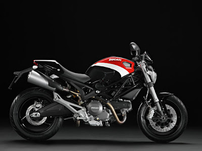 2010 Ducati Monster 696 and 796 black red