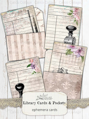 Printable Library Card Ephemera