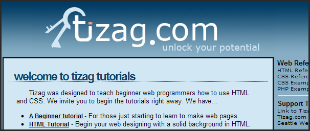 Tizag html php