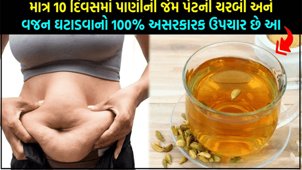 માત્ર બે ચમચી પાણી પીવાથી તમારું વજન ઘટશે - જાણો કેવી રીતે