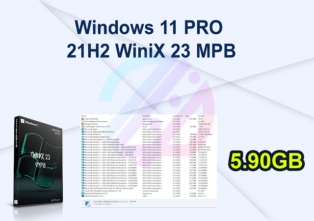 Windows 11 PRO 21H2 WiniX 23 MPB